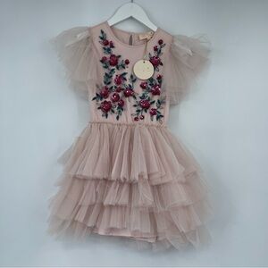 Tutu Du Monde Ruby Roses Porcelain Pink Tutu Dress Girls Size 10-11